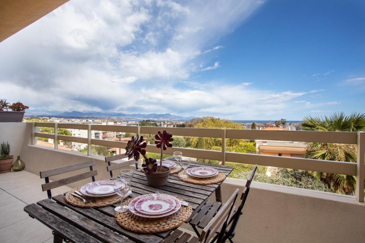 Vue Mer, Terrasse Et Parking Prive Antibes Luaran gambar